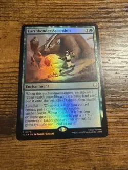 MTG Magic The Gathering Avatar Rare FOIL Earthbender Ascension - Image 1