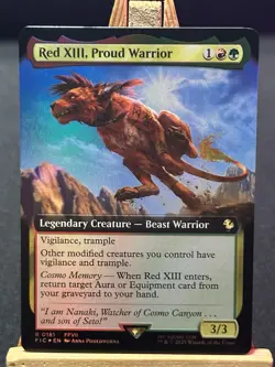 Red XIII, Proud Warrior (Extended Art) Commander: Final Fantasy Foil - Image 1