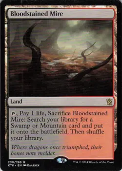 MTG Bloodstained Mire (230) | LP | Khans of Tarkir {KTK} - Image 1