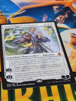C1801 MAGIC MTG FOROGTTEN REALMS GRAND MASTER OF FLOWERS #017 NM MYTHIC - Image 2