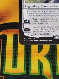 C1801 MAGIC MTG FOROGTTEN REALMS GRAND MASTER OF FLOWERS #017 NM MYTHIC - Image 4