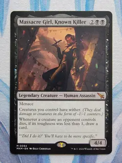 MTG Massacre Girl, Known Killer **NM** Murders at Karlov Manor - Image 1
