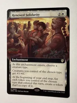 Renewed Solidarity (Extended Art) - Commander Aetherdrift (DRC) NM MTG - Image 1