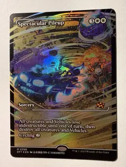 1x Spectacular Pileup - Foil - Showcase NM-Mint, English Aetherdrift MTG Magic - Image 1