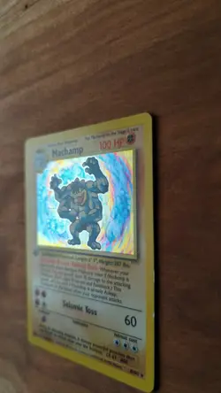 Machamp 008/102 #8 Pokemon TCG Base Set 1st Edition Holo Lightly Played Vintage - Image 4