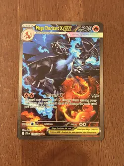 Mega Charizard X EX SIR 125/094 (English) Phantasmal Flames Pokemon TCG NM - Image 3