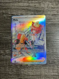 Pokemon TCG Mela 254/182 Sv04: Paradox Rift Special Illustration Rare Card - Image 1