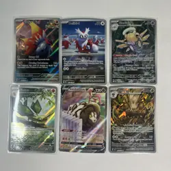 Lot Of 6 Illustration Rare Pokemon Cards TCG Shiftry Sandaconda Vibrava Shednin - Image 1
