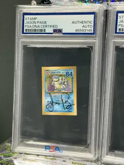 PSA Stamp Box Promo Set Signed Autographed Jason Paige Pokemon Card Japanese - Image 2