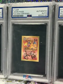 PSA Stamp Box Promo Set Signed Autographed Jason Paige Pokemon Card Japanese - Image 3