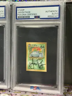 PSA Stamp Box Promo Set Signed Autographed Jason Paige Pokemon Card Japanese - Image 4