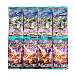 8 PACKS Pokemon TCG Cards Evolving Skies Obsidian Flames Booster Sealed KOREAN - Image 1