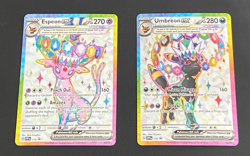 Pokemon TCG Umbreon Ex Espeon Ex Svp 175 176 Promo Pair NM Prismatic Evolution - Image 1