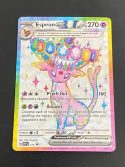 Pokemon TCG Umbreon Ex Espeon Ex Svp 175 176 Promo Pair NM Prismatic Evolution - Image 4