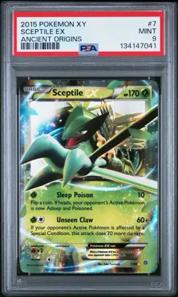 2015 Pokemon XY Ancient Origins Sceptile EX 7/98 #7 PSA 9 - Image 1