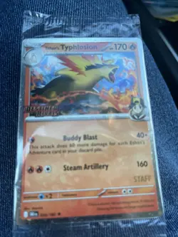 Pokemon TCG Destined Rivals Prerelease STAFF Promo (Set of 4) SEALED - Image 1