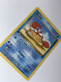 Pokemon TCG Krabby Fossil 51 Regular 1st Edition Common - Image 1