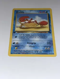 Pokemon TCG Krabby Fossil 51 Regular 1st Edition Common - Image 3
