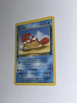 Pokemon TCG Krabby Fossil 51 Regular 1st Edition Common - Image 4