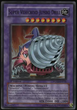 Yu-Gi-Oh! - Super Vehicroid Jumbo Drill 2006 POTD-EN036 Super Rare 1st Edition - Image 1