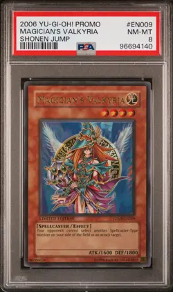 Yu-Gi-Oh! - Magician's Valkyria Shonen Jump JUMP-EN009 Limited Edition PSA 8 - Image 1