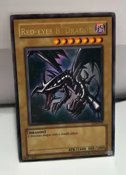 Yu-Gi-Oh! - Legends of Blue Eyes White Dragon Red-Eyes B. Dragon 2002 LOB-070 - Image 3