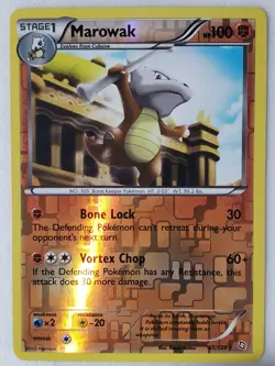 REVERSE HOLO Marowak 61/124 NM - Dragons Exalted Pokemon Card Kouki Saitou Art - Image 1