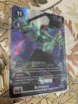 Digimon Card Game Boltmon P-174 Promo Box Topper Update Pack Release Booster 2.5 - Image 1