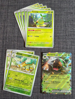 Turtwig (5x), Grotle (2x), & Torterra ex - Pokemon Cards mini-set - Image 1
