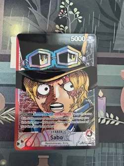 Sabo 2023 GEM MINT OP05-001 Alt Leader Alt Art One Piece Card English - Image 1