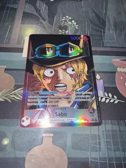 Sabo 2023 GEM MINT OP05-001 Alt Leader Alt Art One Piece Card English - Image 2