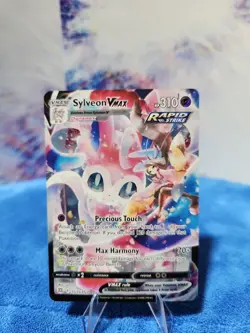 Sylveon Vmax Rapid Strike Brilliant Stars Trainer Gallery TG15/TG30 Pokemon Card - Image 1