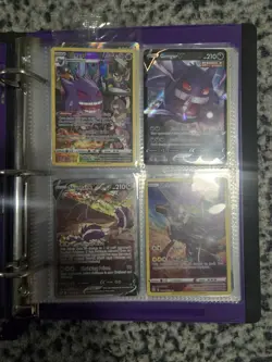 Pokemon Collection Mixed Lot of Cards w/ Binder - Image 1