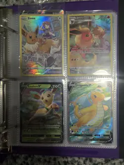 Pokemon Collection Mixed Lot of Cards w/ Binder - Image 3