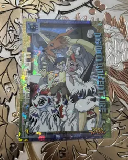 Digimon Adventure Puzzle Card P7 Joe & Gomamon Holo Vintage 1999 Japanese - Image 1