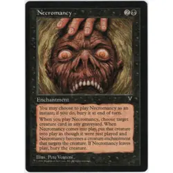 3x Vtg. 1996 MTG Necromancy Card 64/167 Visions 90s WOTC Magic The Gathering Set - Image 2