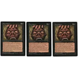 3x Vtg. 1996 MTG Necromancy Card 64/167 Visions 90s WOTC Magic The Gathering Set - Image 3
