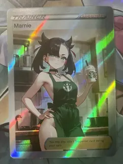 Pokemon Marnie Anime Waifu Custom DIY Trainer Art Sexy Pokemon card - Image 2
