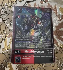 Digimon Card Game MetalGreymon Foil EX9-011 SR Versus Monsters - Image 1