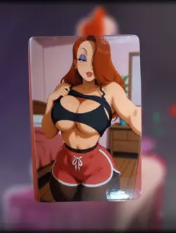 Jessica Rabbit Who Framed Roger Rabbit Sexy Anime Waifu Sexy Lewd Hentai Card - Image 1