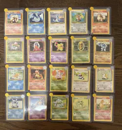 NM/Mint 1999 Pokemon TCG Base Set Unlimited Set/Lot of 63 Different Cards WOTC - Image 1