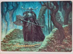 Mosswood Dreadknight - GOLD STAMPED ART CARD - Magic the Gathering MTG Nice! - Image 1