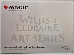 Mosswood Dreadknight - GOLD STAMPED ART CARD - Magic the Gathering MTG Nice! - Image 2