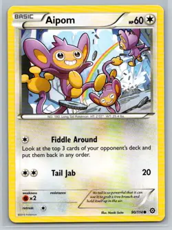 Aipom #90/114 XY - Steam Siege Common - Pokemon Cards G19 - Image 1