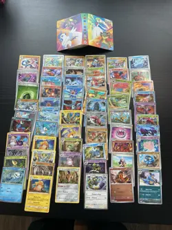 Pokemon TCG Mega Evolution Mini Portfolio Binder W/60 Holo And Reverse Holo Card - Image 1
