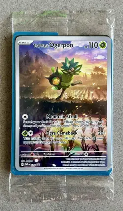 Pokemon Sealed Teal Mask Ogerpon 123 SV Scarlet Violet Promo Card Black Star - Image 1