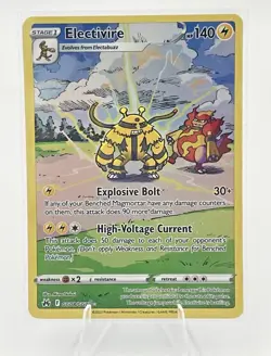 Pokemon Card Electivire GG08/GG70 Crown Zenith Galarian Gallery Holo Rare NM - Image 1