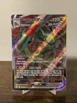 Pokemon Evolving Skies Rayquaza VMAX 111/203 Ultra Rare Holo Card NM Condition - Image 1