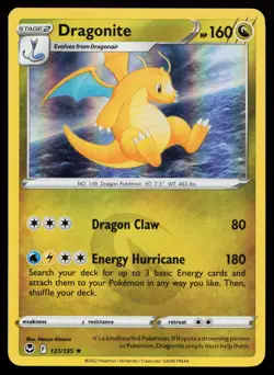 Dragonite 131/195 Holo Rare SWSH12: Silver Tempest Pokemon Card - Image 1