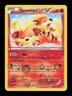 Growlithe RC4/RC25 Legendary Treasures: Radiant Collection Pokemon Card - Image 1